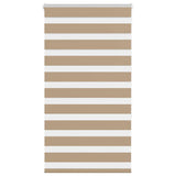 VidaXL store zèbre 90x150 cm largeur de tissu 85,9 cm polyester marron sable