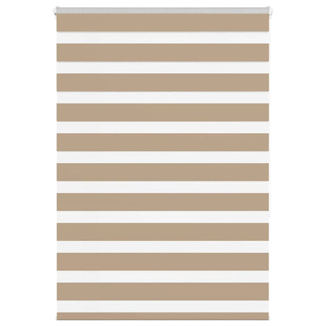 VidaXL store zèbre 95x150 cm largeur de tissu 90,9 cm polyester marron sable