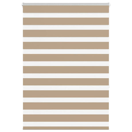 VidaXL store zèbre 105x150 cm largeur de tissu 100,9 cm polyester marron sable