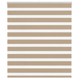 VidaXL store zèbre 120x150 cm largeur de tissu 115,9 cm polyester marron sable