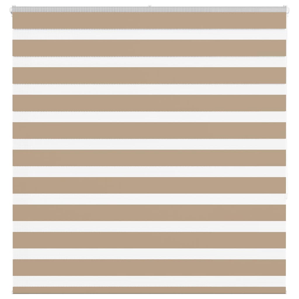 VidaXL store zèbre 140x150 cm largeur de tissu 135,9 cm polyester marron sable