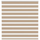 VidaXL store zèbre 140x150 cm largeur de tissu 135,9 cm polyester marron sable