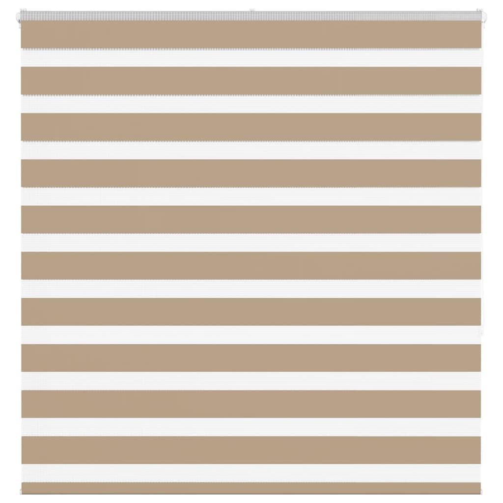 VidaXL store zèbre 145x150 cm largeur de tissu 140,9 cm polyester marron sable