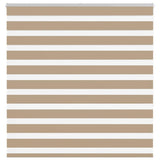 VidaXL store zèbre 145x150 cm largeur de tissu 140,9 cm polyester marron sable