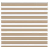 VidaXL store zèbre 155x150 cm largeur de tissu 150,9 cm polyester marron sable