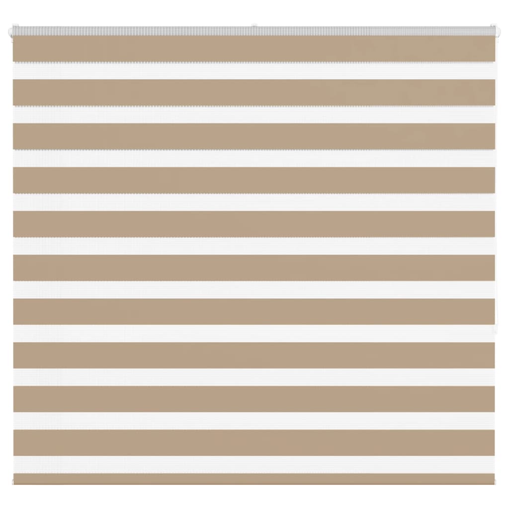 VidaXL store zèbre 165x150 cm largeur de tissu 160,9 cm polyester marron sable