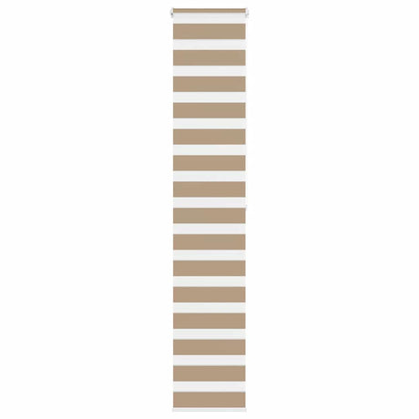 VidaXL store zèbre 45x200 cm largeur de tissu 40,9 cm polyester marron sable