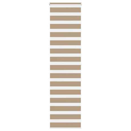 VidaXL store zèbre 60x200 cm largeur de tissu 55,9 cm polyester marron sable