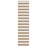 VidaXL store zèbre 65x200 cm largeur de tissu 60,9 cm polyester marron sable