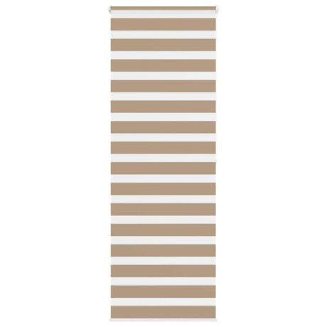 VidaXL store zèbre 70x200 cm largeur de tissu 65,9 cm polyester marron sable