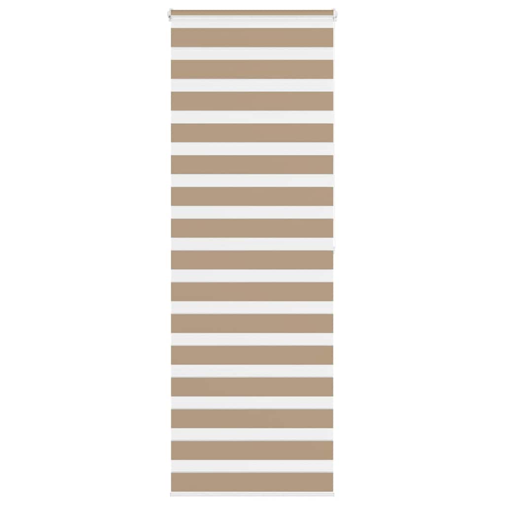 VidaXL store zèbre 75x200 cm largeur de tissu 70,9 cm polyester marron sable