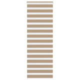 VidaXL store zèbre 75x200 cm largeur de tissu 70,9 cm polyester marron sable