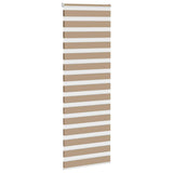 VidaXL store zèbre 75x200 cm largeur de tissu 70,9 cm polyester marron sable