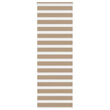 VidaXL store zèbre 80x200 cm largeur de tissu 75,9 cm polyester marron sable