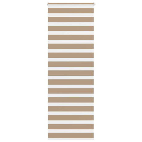 VidaXL store zèbre 80x200 cm largeur de tissu 75,9 cm polyester marron sable