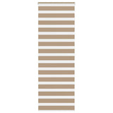 VidaXL store zèbre 85x200 cm largeur de tissu 80,9 cm polyester marron sable