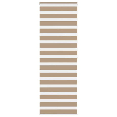 VidaXL store zèbre 90x200 cm largeur de tissu 85,9 cm polyester marron sable