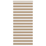 VidaXL store zèbre 95x200 cm largeur de tissu 90,9 cm polyester marron sable