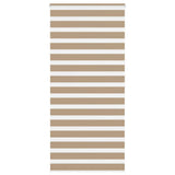 VidaXL store zèbre 100x200 cm largeur de tissu 95,9 cm polyester marron sable