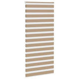 VidaXL store zèbre 110x200 cm largeur de tissu 105,9 cm polyester marron sable