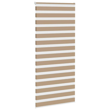 VidaXL store zèbre 110x200 cm largeur de tissu 105,9 cm polyester marron sable