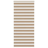 VidaXL store zèbre 115x200 cm largeur de tissu 110,9 cm polyester marron sable