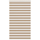 VidaXL store zébré 120x200 cm largeur de tissu 115,9 cm polyester marron sable