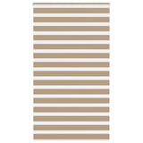 VidaXL store zèbre 125x200 cm largeur de tissu 120,9 cm polyester marron sable