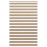 VidaXL store zèbre 140x200 cm largeur de tissu 135,9 cm polyester marron sable