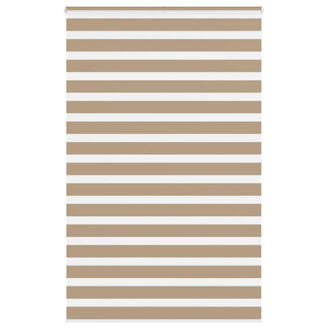 VidaXL store zèbre 145x200 cm largeur de tissu 140,9 cm polyester marron sable