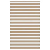 VidaXL store zèbre 150x200 cm largeur de tissu 145,9 cm polyester marron sable