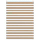 VidaXL store zèbre 155x200 cm largeur de tissu 150,9 cm polyester marron sable