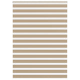 VidaXL store zèbre 165x200 cm largeur de tissu 160,9 cm polyester marron sable