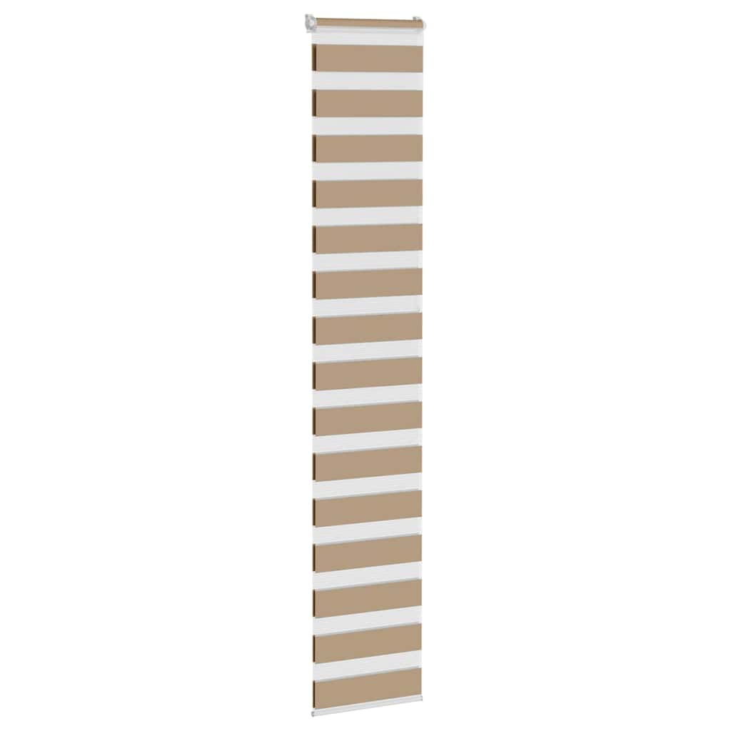 VidaXL store zèbre 40x230 cm largeur de tissu 35,9 cm polyester marron sable