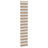 VidaXL store zèbre 40x230 cm largeur de tissu 35,9 cm polyester marron sable