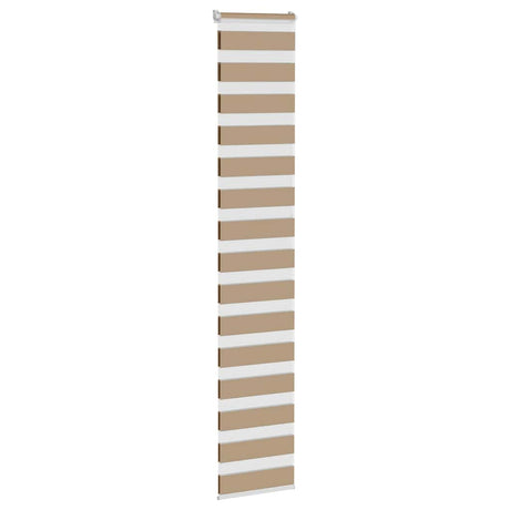 VidaXL store zèbre 40x230 cm largeur de tissu 35,9 cm polyester marron sable