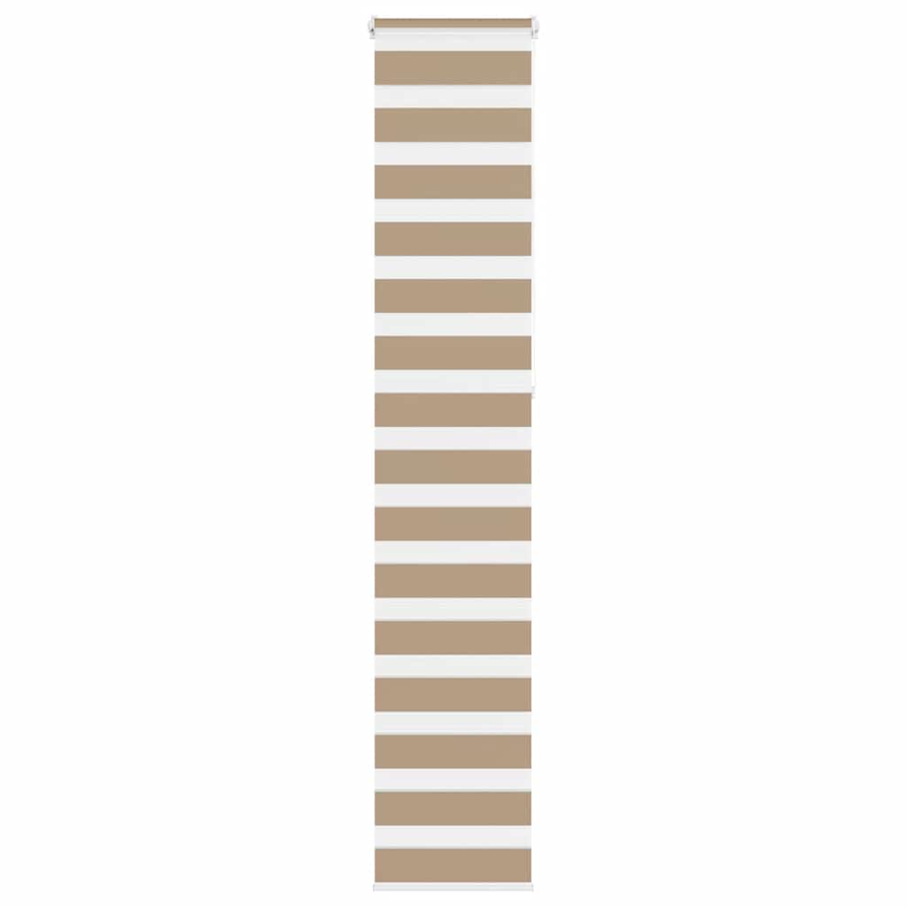 VidaXL store zèbre 45x230 cm largeur de tissu 40,9 cm polyester marron sable