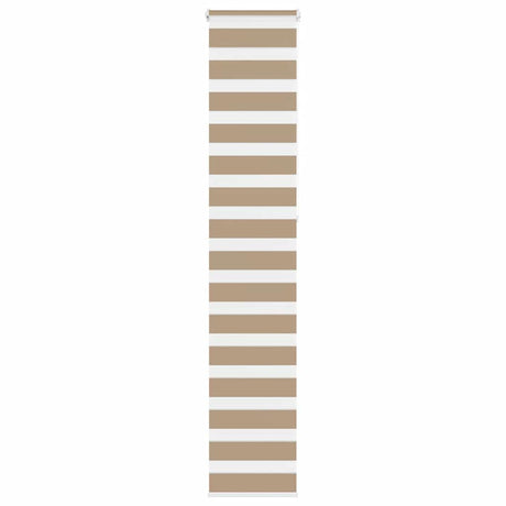 VidaXL store zèbre 45x230 cm largeur de tissu 40,9 cm polyester marron sable