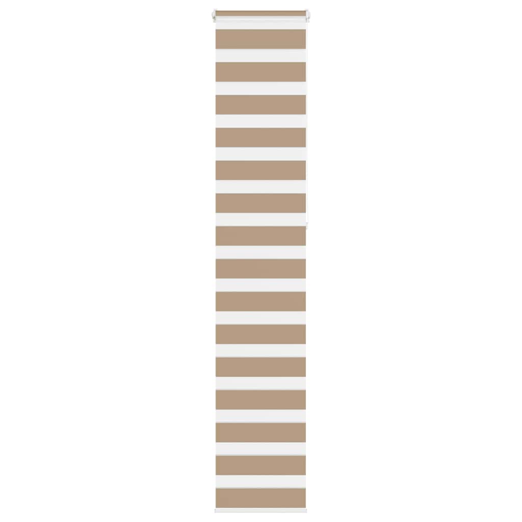 VidaXL store zèbre 50x230 cm largeur de tissu 55,9 cm polyester marron sable