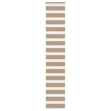 VidaXL store zèbre 50x230 cm largeur de tissu 55,9 cm polyester marron sable