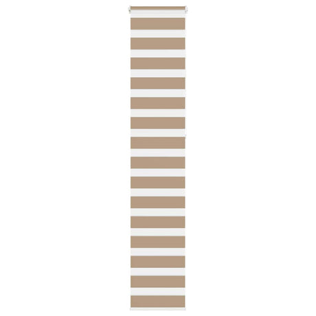 VidaXL store zèbre 50x230 cm largeur de tissu 55,9 cm polyester marron sable