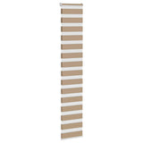 VidaXL store zèbre 50x230 cm largeur de tissu 55,9 cm polyester marron sable