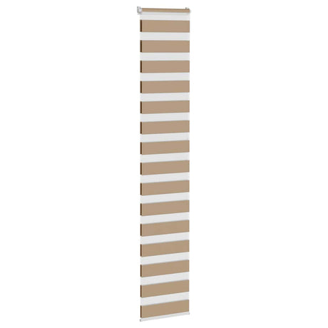 VidaXL store zèbre 50x230 cm largeur de tissu 55,9 cm polyester marron sable
