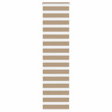 VidaXL store zèbre 65x230 cm largeur de tissu 60,9 cm polyester marron sable