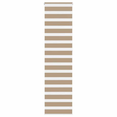 VidaXL store zèbre 65x230 cm largeur de tissu 60,9 cm polyester marron sable