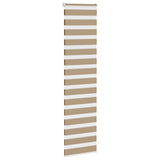VidaXL store zèbre 65x230 cm largeur de tissu 60,9 cm polyester marron sable