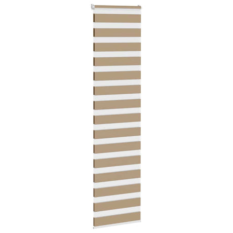 VidaXL store zèbre 65x230 cm largeur de tissu 60,9 cm polyester marron sable