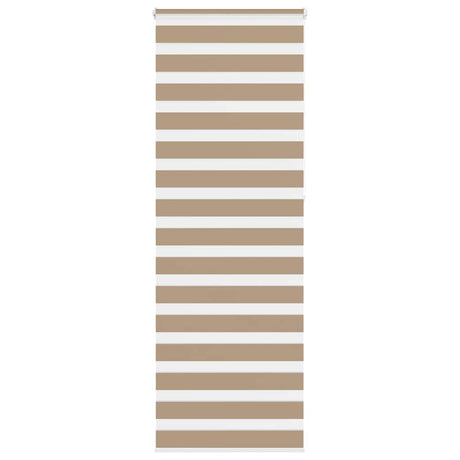VidaXL store zèbre 70x230 cm largeur de tissu 65,9 cm polyester marron sable