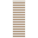VidaXL store zèbre 75x230 cm largeur de tissu 70,9 cm polyester marron sable