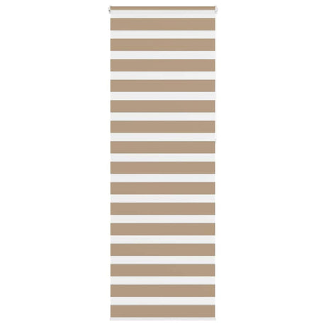 VidaXL store zèbre 75x230 cm largeur de tissu 70,9 cm polyester marron sable